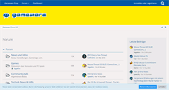 Desktop Screenshot of forum.gameware.at